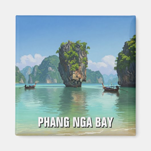 Phang Nga Bay Thailand Travel Magnet (Vorne)