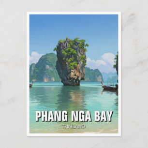 Phang Nga Bay Thailand Travel Postkarte