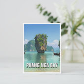 Phang Nga Bay Thailand Travel Postkarte (Stehend Vorderseite)