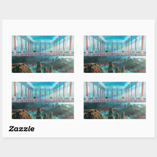 Phangeschmack: Die Märchenbadekleber Rechteckiger Aufkleber (Blatt)