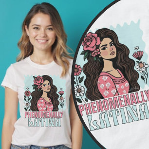 Phänomenal Latina Boho Floral Frau T-Shirt