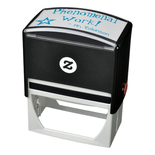 "Phänomenale Arbeit!" + Name des Tutor-Briefmarke Permastempel (Produkt)