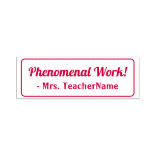 "Phänomenale Arbeit!" + Tutor-Briefmarke Permastempel
