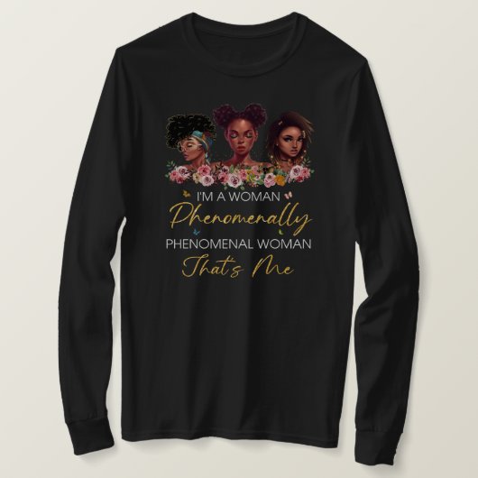 Phänomenale Frau Basic Long Sleeve T Shirt (Design vorne)