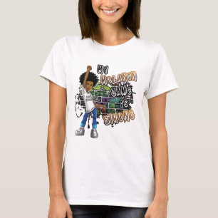 Phänomenale Frau mein Melanin Spiel ist stark schw T-Shirt