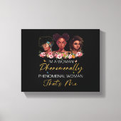 Phänomenale Frau Wrapped Canvas Leinwanddruck (Vorderseite)