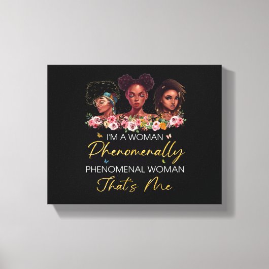 Phänomenale Frau Wrapped Canvas Leinwanddruck (Vorderseite)