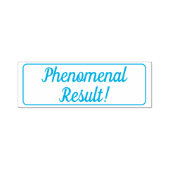 "Phänomenales Ergebnis!" Tutor Rubber Briefmarke Permastempel (Design)