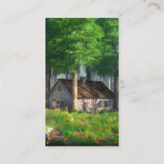 Phantasie: Die Lesezeichen der Hütte Visitenkarte (Rückseite)