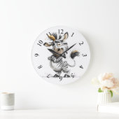 phantasievoller Zebra Große Wanduhr (Zuhause)