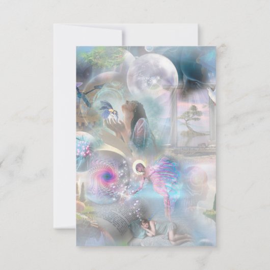 Phantasmagoria Fantasy Wedding Dankeskarte (Rückseite)