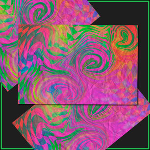[Phantasmagoria] Verzerrte wirbelnde Farben Seidenpapier