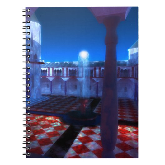 Phantastes: Courtyard of the Palace Notebook Notizblock (Vorderseite)