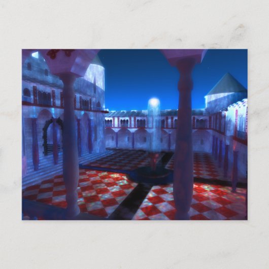 Phantastes: Courtyard of the Palace Postcard Postkarte (Vorderseite)