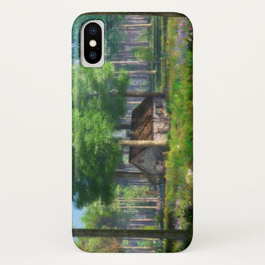 Phantastes: Die Forest Hütte iPhone Case (Rückseite)