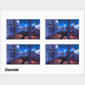 Phantastes: Hof des Palastaufklebers Rechteckiger Aufkleber (Blatt)