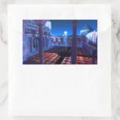 Phantastes: Hof des Palastaufklebers Rechteckiger Aufkleber (Tasche)