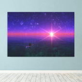 Phantasti: Auf dem Meer Canvas Print Leinwanddruck (Insitu (Holzboden))