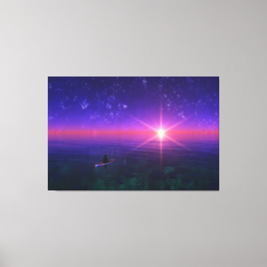 Phantasti: Auf dem Meer Canvas Print Leinwanddruck (Vorderseite)