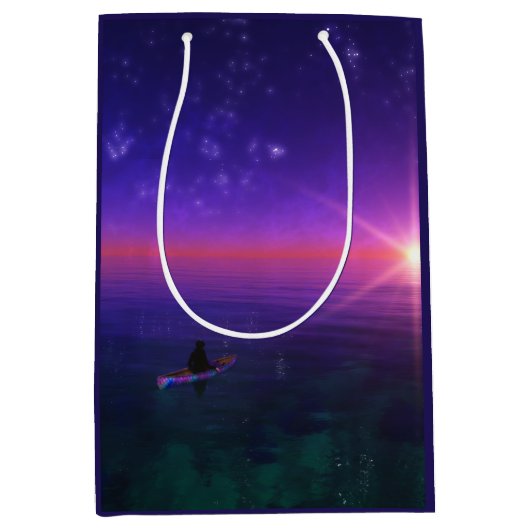 Phantasti: Auf dem Meer Geschenktasche Mittlere Geschenktüte (Vorderseite)