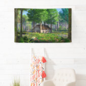 Phantasti: Das Banner der Hütte im Wald (Insitu)