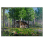 Phantasti: Das Forest Hütte Cutting Board Schneidebrett (Vorderseite)