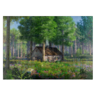 Phantasti: Das Forest Hütte Cutting Board Schneidebrett