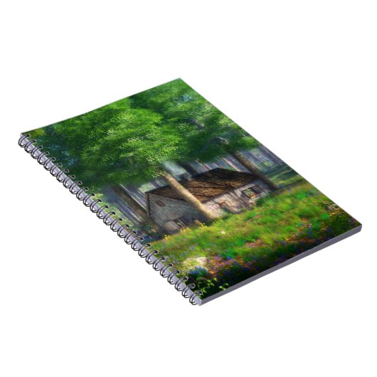 Phantasti: Das Forest-Hütte-Notebook Notizblock (Rechte Seite)