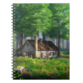 Phantasti: Das Forest-Hütte-Notebook Notizblock (Vorderseite)