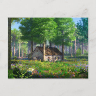 Phantasti: Die Forest Hütte Postcard Postkarte