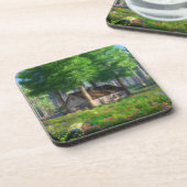Phantasti: Die Hütte Cork Untersetzer (Linke Seite)