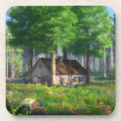 Phantasti: Die Hütte Cork Untersetzer (Vorderseite)