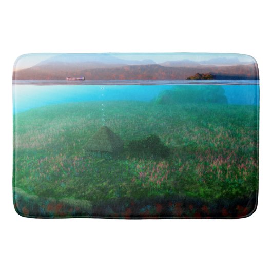 Phantasti: Die Hütte der Insel Bathmat Badematte (Vorderseite)