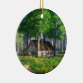 Phantasti: Die Hütte des Waldes Keramik Ornament (Rechts)