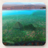 Phantasti: Die Insel Hütte Cork Untersetzer (Vorderseite)