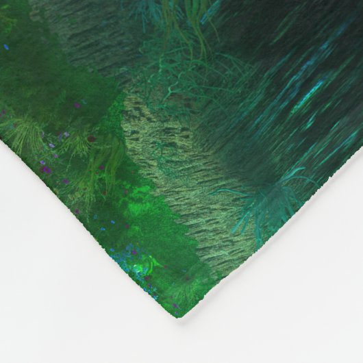 Phantasti: Die Insel Hütte Fleece Blanket (Ecke)