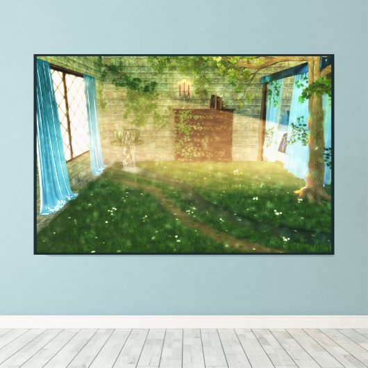 Phantasti: In Fairy Land Canvas Print Leinwanddruck (Insitu (Holzboden))