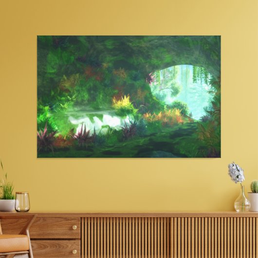 Phantasti: Lady of the Marble Canvas Print Leinwanddruck (Insitu (Wohnzimmer))