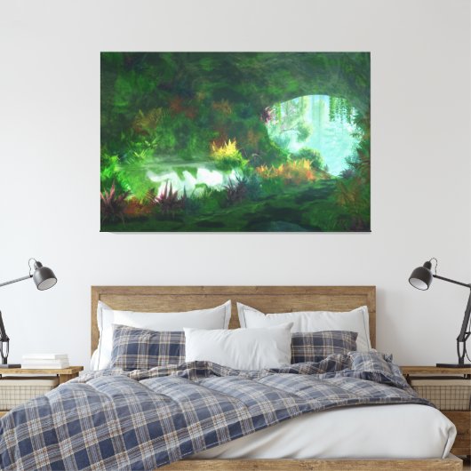 Phantasti: Lady of the Marble Canvas Print Leinwanddruck (Insitu (Schlafzimmer))