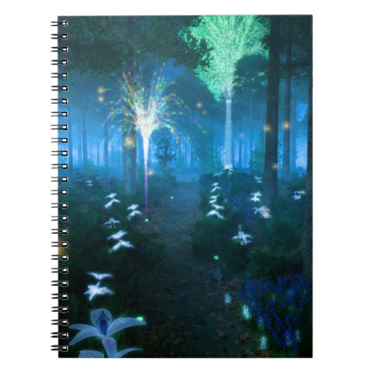 Phantasti: Nacht in Fairy Land Notebook Notizblock (Vorderseite)