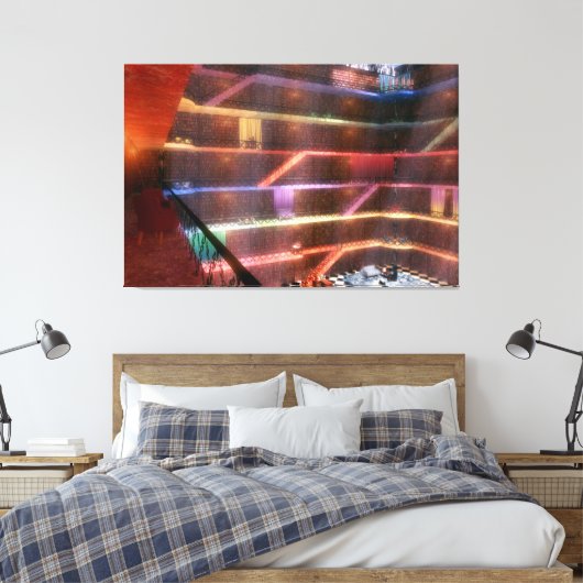 Phantasti: The Palace Library Canvas Print Leinwanddruck (Insitu (Schlafzimmer))