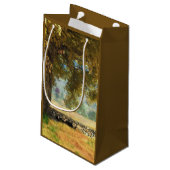 Phantasti: Unter der Buche Baum-Geschenktasche Kleine Geschenktüte (Rückseite Schrägansicht)