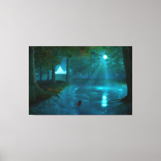 Phantasti: Zum Fairy Palace Canvas Print Leinwanddruck