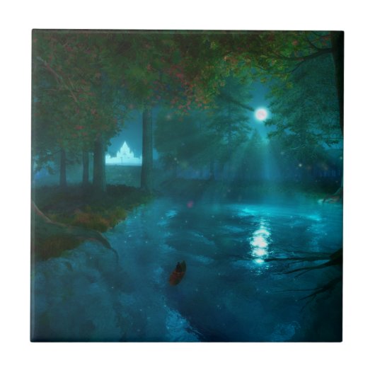 Phantasti: Zum Fairy Palace Tile / Trivet Fliese (Vorderseite)