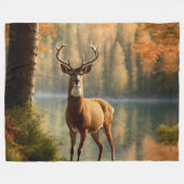 Phantastisch 12 Punkte in den Herbstgewässern Fleecedecke (Vorderseite (Horizontal))