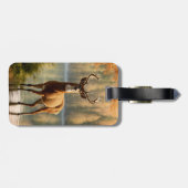 Phantastisch 12 Punkte in den Herbstgewässern Gepäckanhänger (Rückseite horizontal)