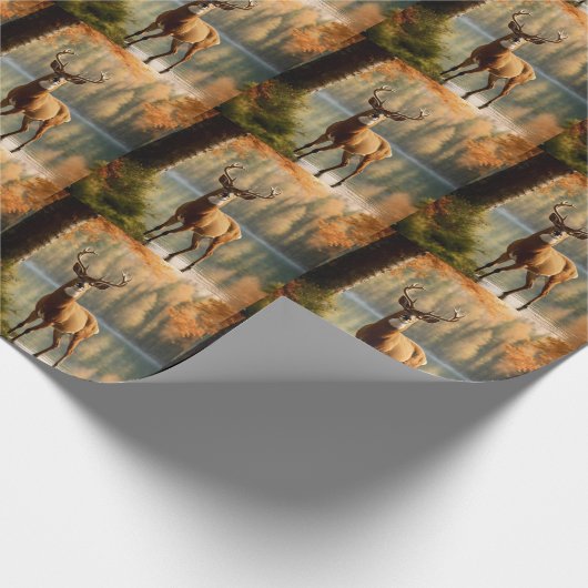 Phantastisch 12 Punkte in den Herbstgewässern Geschenkpapier (Ecke)