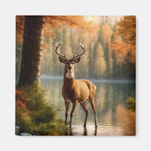 Phantastisch 12 Punkte in den Herbstgewässern Magnet
