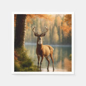 Phantastisch 12 Punkte in den Herbstgewässern Serviette (Vorderseite)