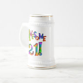 Phantastisch 21 T - Shirt und Geschenke zum Geburt Bierglas (Vorderseite Links)